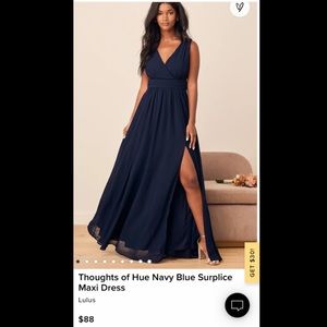 Lulu’s Navy Maxi Dress